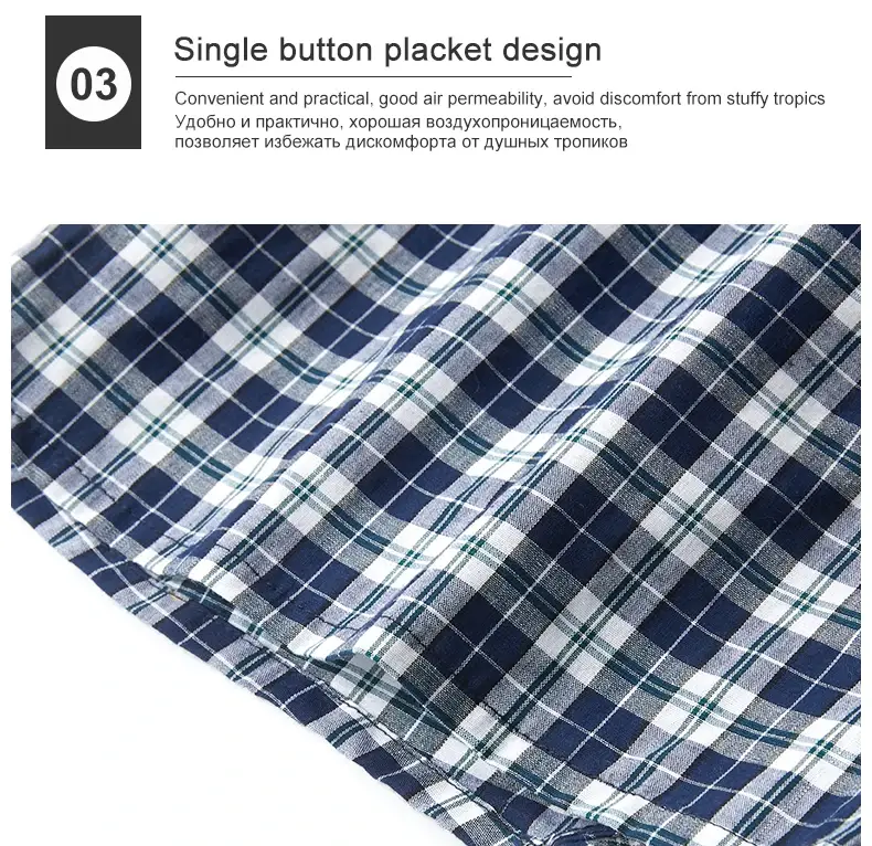 3/5/10Pcs/lot Boxer Men Underwear Cotton Man Short Breathable Plaid Flexible Shorts Boxer Male Underpants Plus Size BoxerShorts — image 6