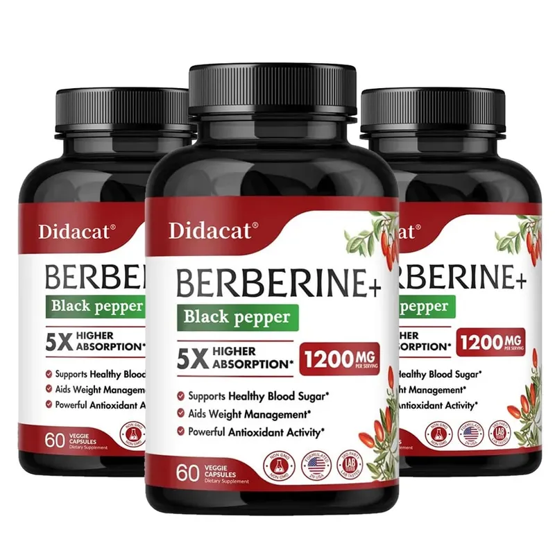 1200 MG Premium Berberine Supplement Capsules Supports Immune System CardiovascularHeart & Gastrointestinal Wellness — image 11