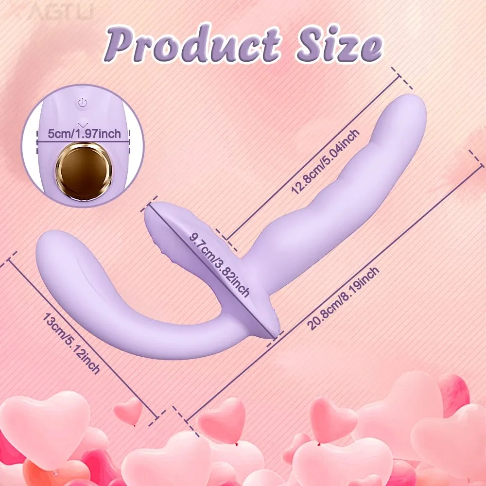 APP Control Double-Ended Vibrator for Women G-Spot Dildo Penis Removable Vagina Vibrating Adult Sex Toys for Lesbian Couples