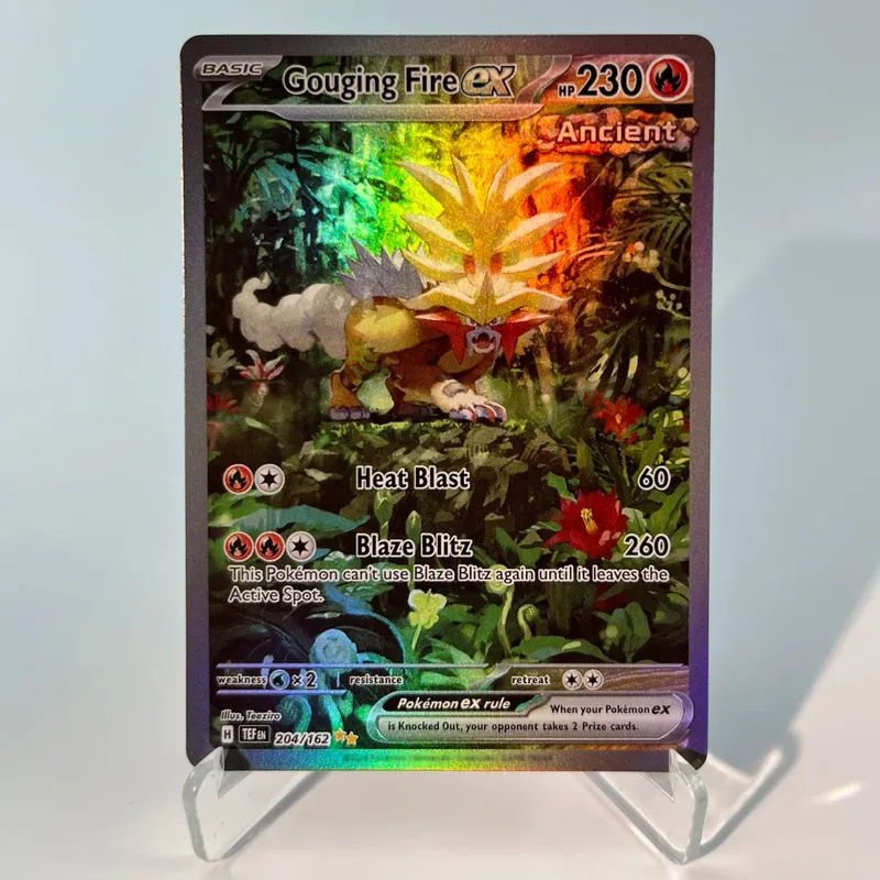 כרטיסי פוקימון 151 PKM PTCG3-D Bulbasaur Squirt Rainbow Gengar לשעבר Holographic Ex GX Rare Collection מתנות צעצועי קרב לתחביבים