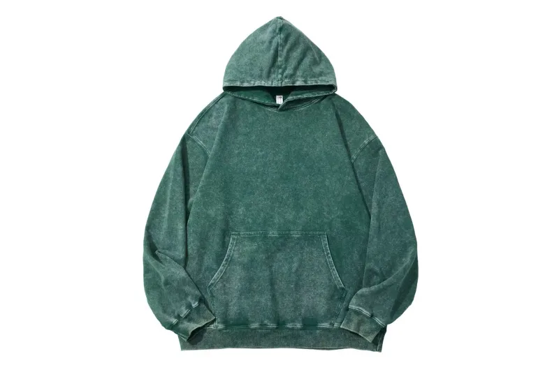 350 Grams Retro Acid-Washed 100% Cotton All-In-One Cap Hoodie High-Quality Loose-Fitting Sports Shirt Custom Logo