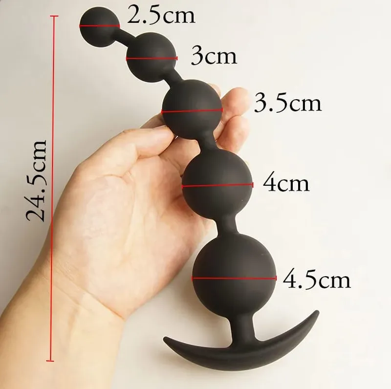Anal Beads Balls Long Dildo Training Silicone Anus Ass But Butt Plug Analplug Buttplug Butplug Sex Toys Analsex Prostate