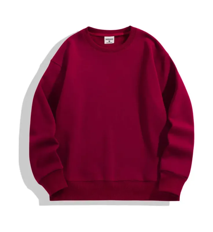 FAI DA TE Logo Personalizzato 500GSM Pesante Felpe da Uomo Nuovo Autunno Inverno di Spessore In Cotone Da Uomo Top di Colore Solido Felpe Felpa Pullover