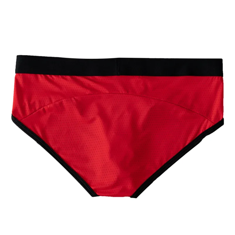 Fashion Mens Underwear Briefs Breathable Mesh Men's Panties Men Brief Bikini Underpants Back Patch Big Pouch Man Trunks D3-11 — image 6