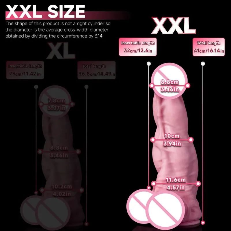 Oieffur Horse Dildo for Women Platinum Silicone Huge Dildo with Suction Cup Massage Anal Vaginal Big Penis Sex Toys for Adult