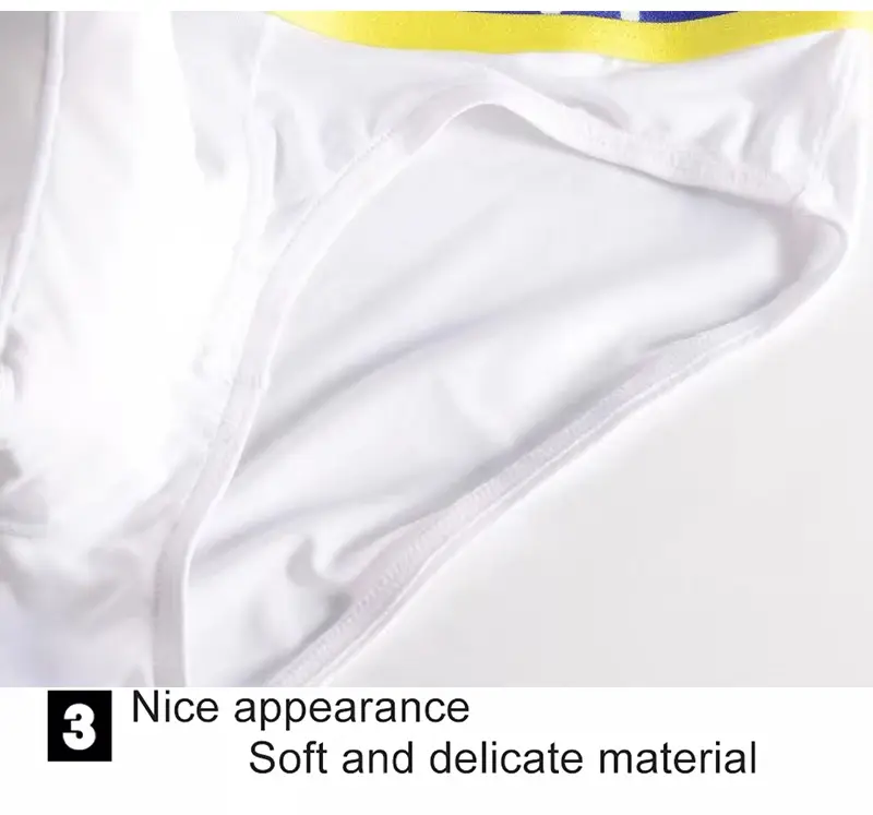 Men's Elephant Nose U Convex Briefs Breathable Mesh Silk Summer Underwear with Pouch — image 7