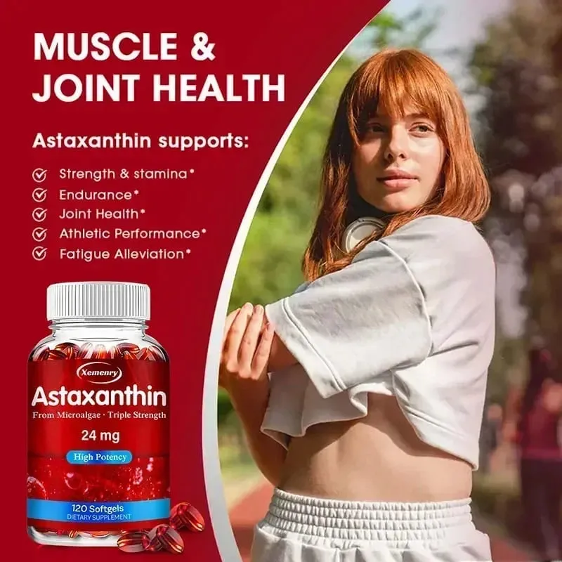 Astaxanthin 24 Mg - Promotes Cardiovascular Health Accelerates Metabolism Maintains Eye Joint and Skin Health Antioxidant — image 5