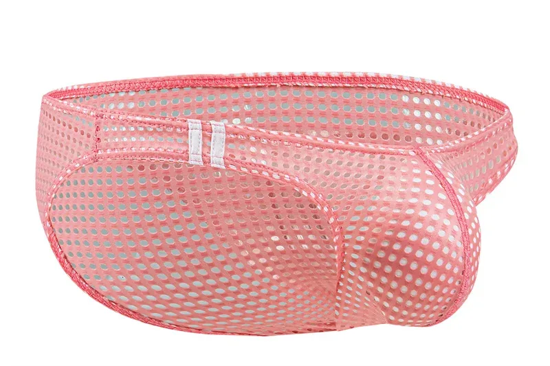 Calzoncillos para hombre, ropa interior con agujeros transpirables de verano, ropa interior convexa en U, ropa interior fina de cintura baja para hombre, Calzoncillos antideslizantes