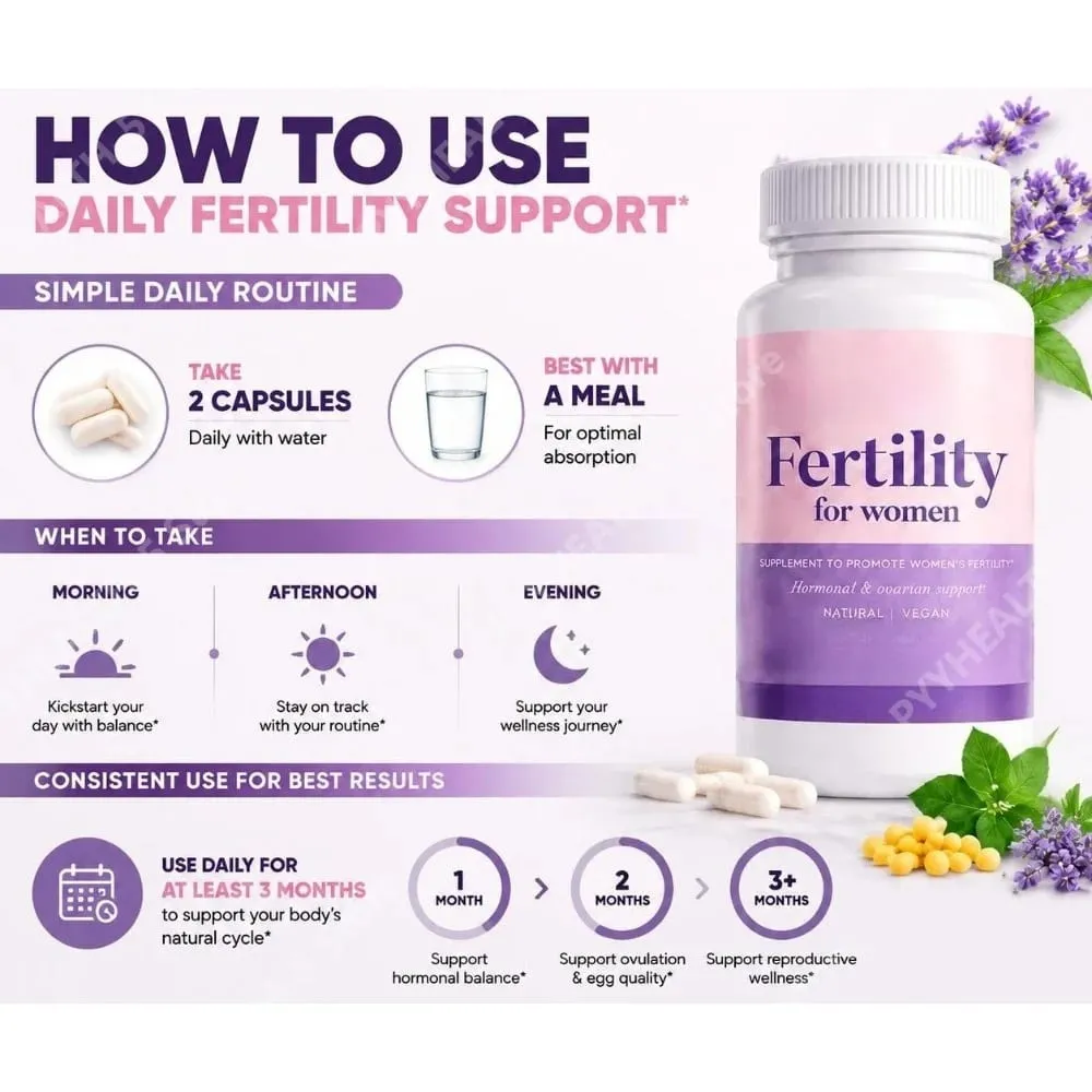 Κάψουλες γονιμότητας για γυναίκες Myo Inositol με Methylfolate & Πολυβιταμίνες Ορμονική & Υποστήριξη Ωοθηκών Υγιεινή Ωορρηξία 60 Cts — image 6