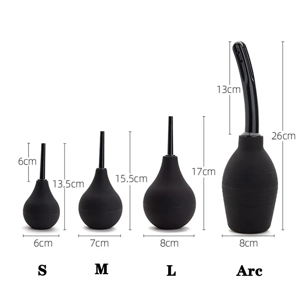 Enema Cleaning Container Vagina Anal Cleaner Douche Bulb Design Medical Rubber Health Hygiene Tool Sex Toys For Woman/Man — image 5
