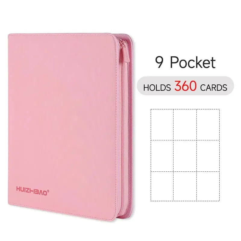 9/12 Pocket Zipper Card Binder אלבום כרטיסי מסחר כרטיס טעינת צד עמיד עבור mtg tcg עבור פוקימון עבור yugioh לכדורגל