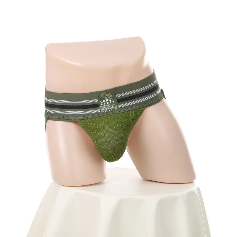 Men Underwear Athletic Jock Strap Supporter Classic Thong Elastic Wide Waistband Underpants Breathable Jockstrap Sexy Lingerie — image 20