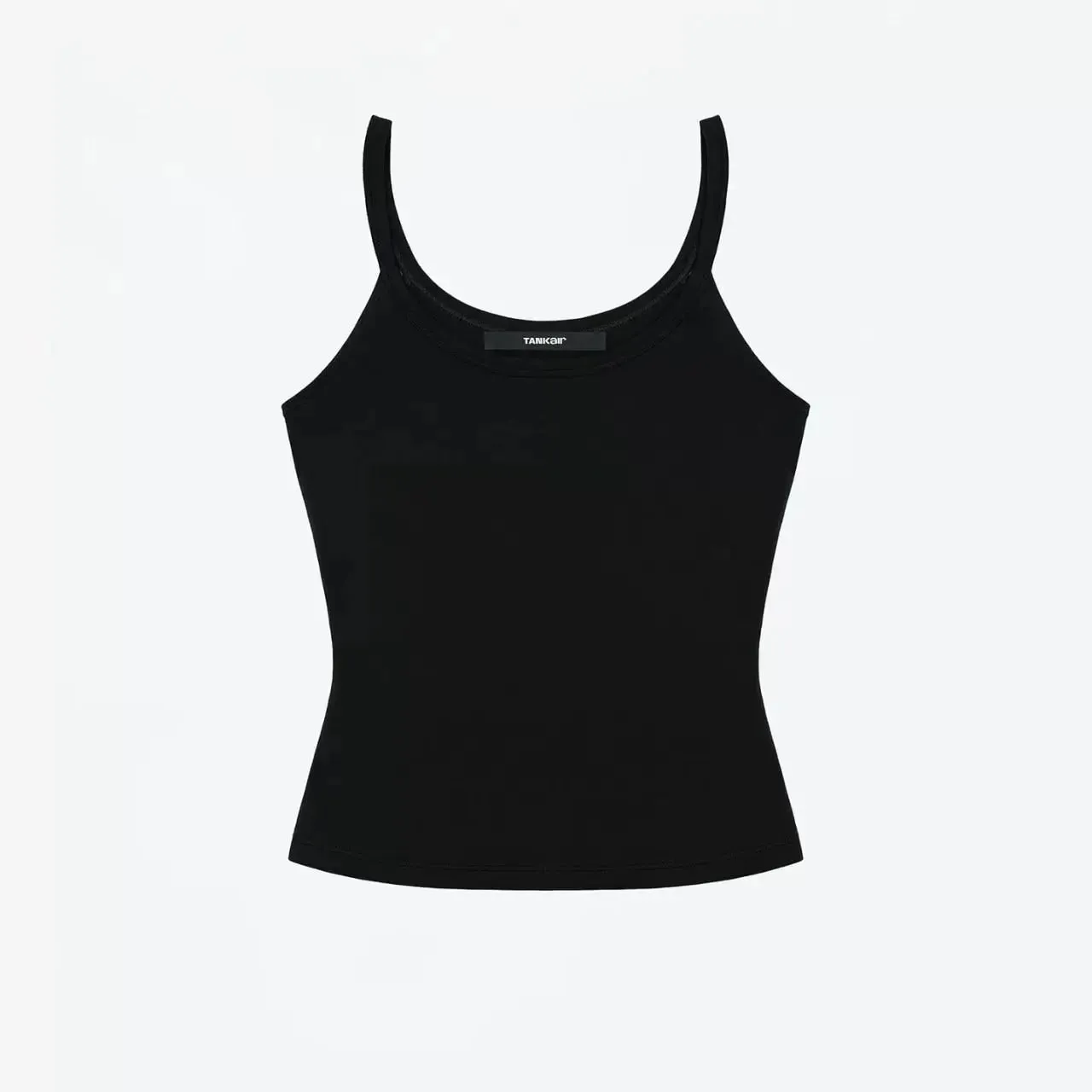 Tank American Style Crew Neck Slim Fit Stretch Basic Crop Top Γλυκό και δροσερό σέξι γιλέκο καμιζόλ