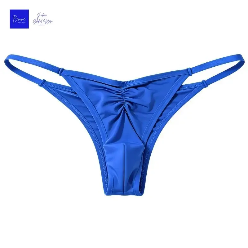 US Size Men's Ice Silk Thongs Briefs Sexy Low-Rise G-String Breathable Seamless T-Back Sports Fitness Underwear Plus Size — image 11