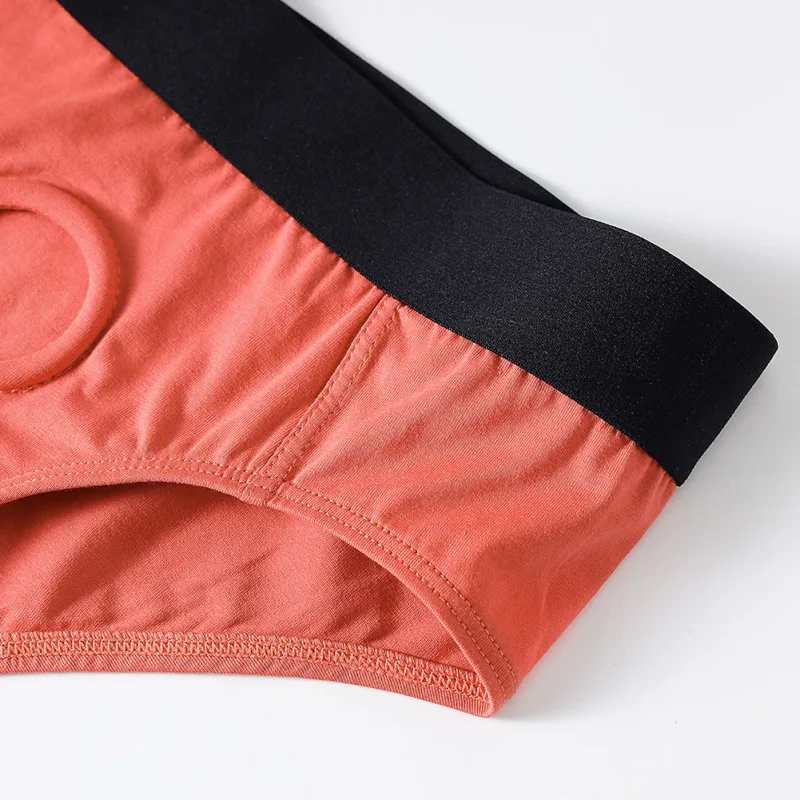 Men Front Hollow No Pouch Briefs Underwear Gay Erotic Lingine Panties Nightwear Hollow Out Open Front Underpants — image 19
