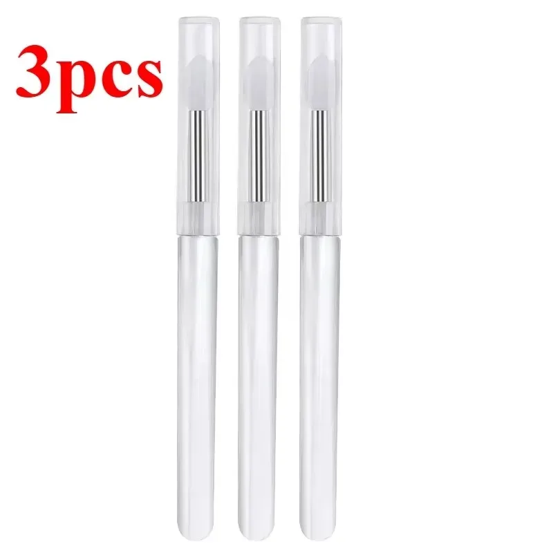 3/5/10 Chiếc Di Động Silicone Cọ Môi Có Nắp Mềm Mại Đa Năng Son Dưỡng Môi Applicator Son Môi Lipgloss Cọ Trang Điểm