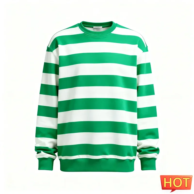 Moda listrado moletom gráfico para homem simples na moda manga longa 3d impresso feio moletom casual pullovers de grandes dimensões — image 6