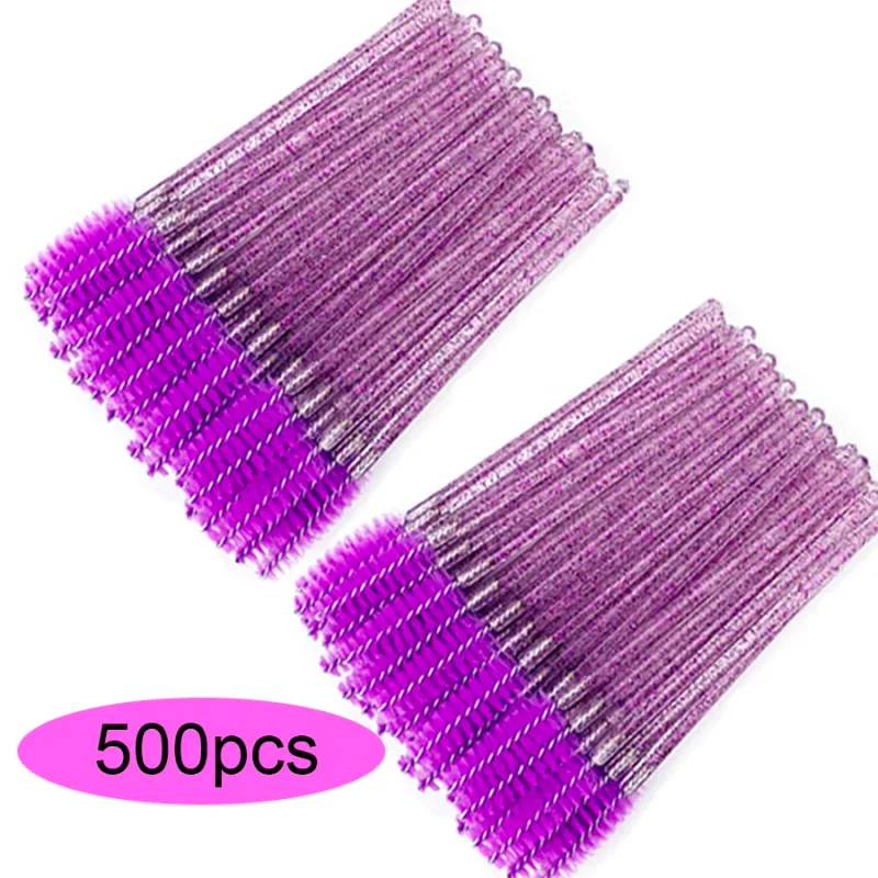 50/100/300/500db Szemöldök szempilla kefék Szempilla orsók Szempillaspirál pálcák Applikátor szempilla meghosszabbításhoz Smink eszköz LAUKISS