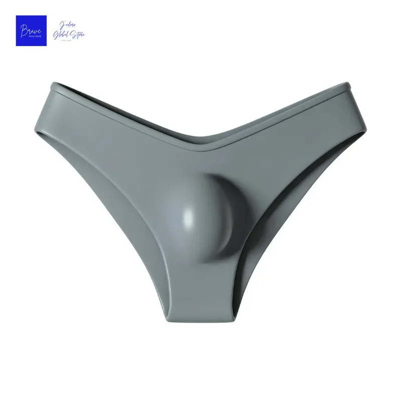 1pc Men's Sexy V Waist Briefs - Ice Cold Fabric Breathable Sweat-Wicking Soft Ice Silk Skin-Friendly Casual Daily Men Underwear