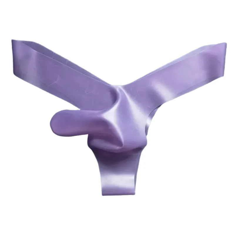 Mens Latex Foam Soft G-strings Sexy Lingerie Underwear Rubber Elephant Nose Pouch Thongs Man Sheer Exotic Panties — image 16
