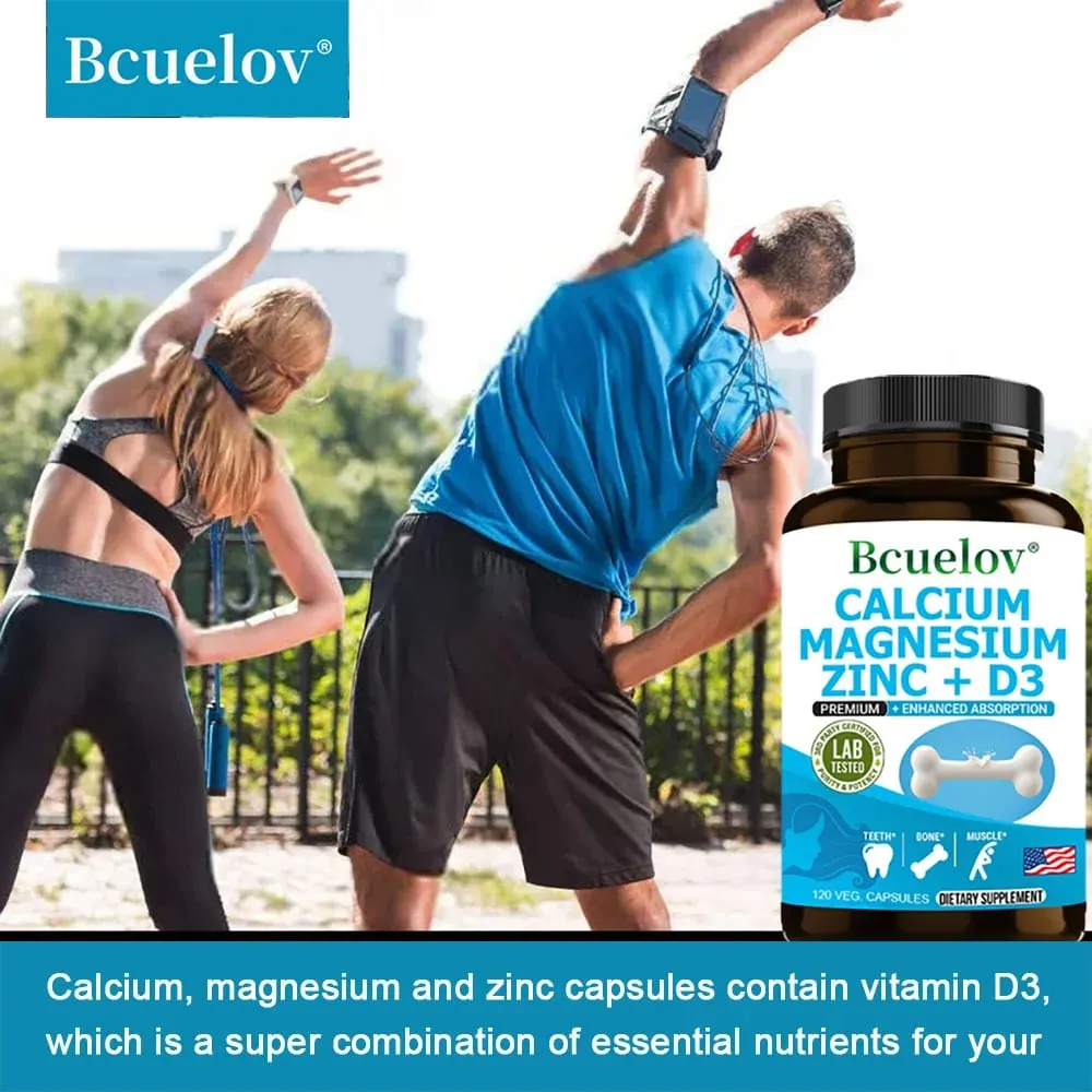 Bcuelov kalcium magnézium cink D3-vitamin kiegészítő - csontok fogak izmok idegek anyagcseréje fehérje szintézis immunrendszer