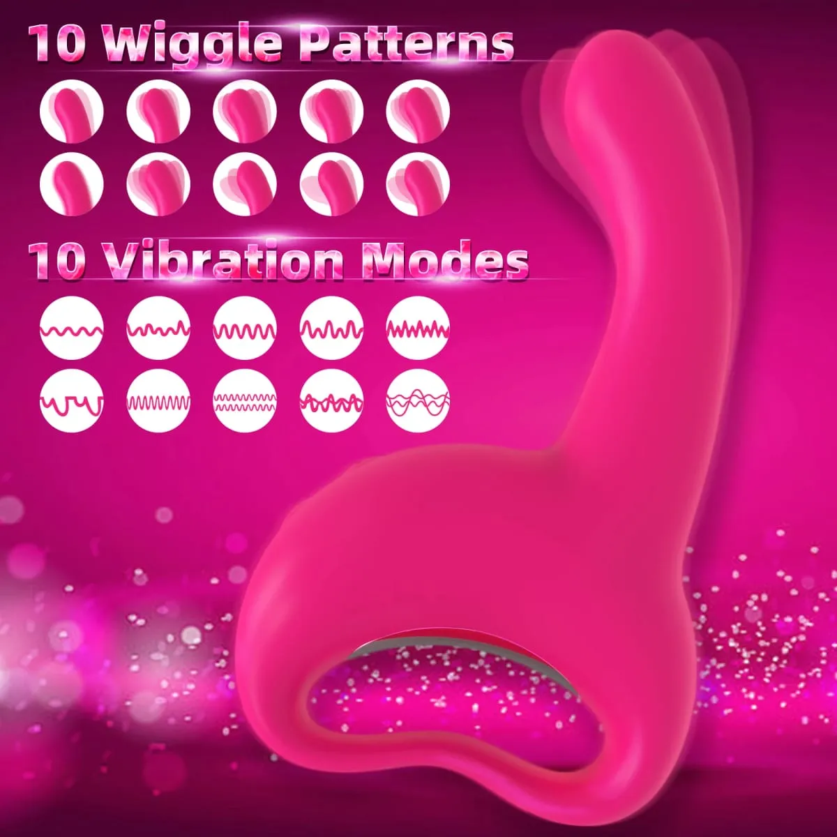 Finger Wiggling Vibrator Prostate Massager for Men Dual Motors Powerful Anal Vibrators Gay Climax Anus Stimulator Adult Sex Toys