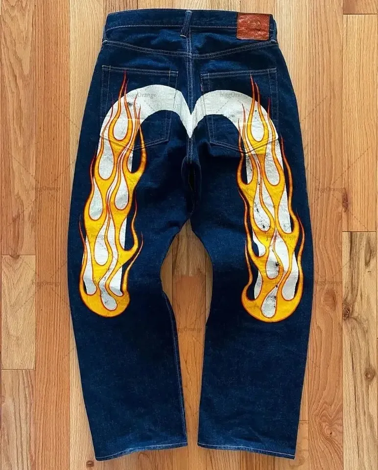 Black Men Straight Leg Jeans Yellow Stitching Loose Slim Fit Trousers 3D Dice Print Artistic Design Unique Trending 2025 New