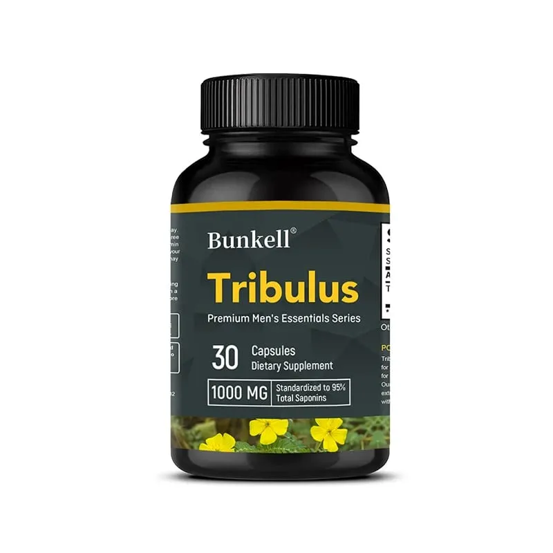 Tribulus Terrestris Capsules - Boosts Energy Improves Mood Enhances Endurance and Athletic Performance - 120 Capsules