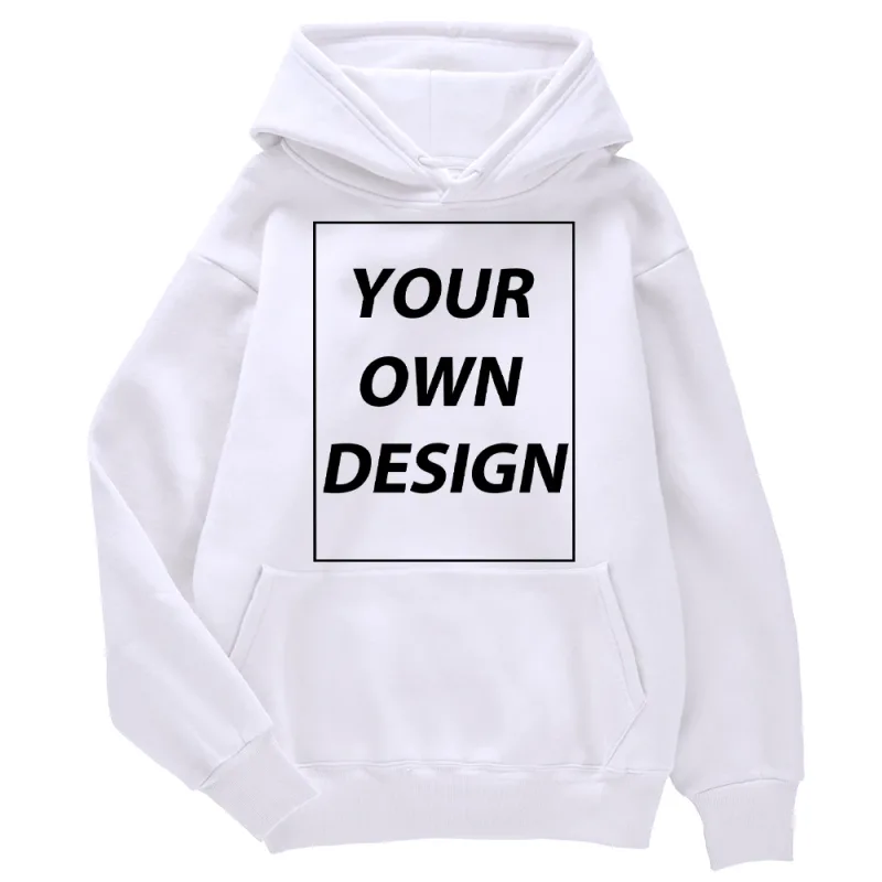 ที่กำหนดเอง DIY พิมพ์ผู้ชายผู้หญิงฤดูใบไม้ร่วงฤดูหนาว Hoodies Casual CLASSIC Pullovers ง่าย Comfy Streetwear นุ่มกีฬาเสื้อผ้า