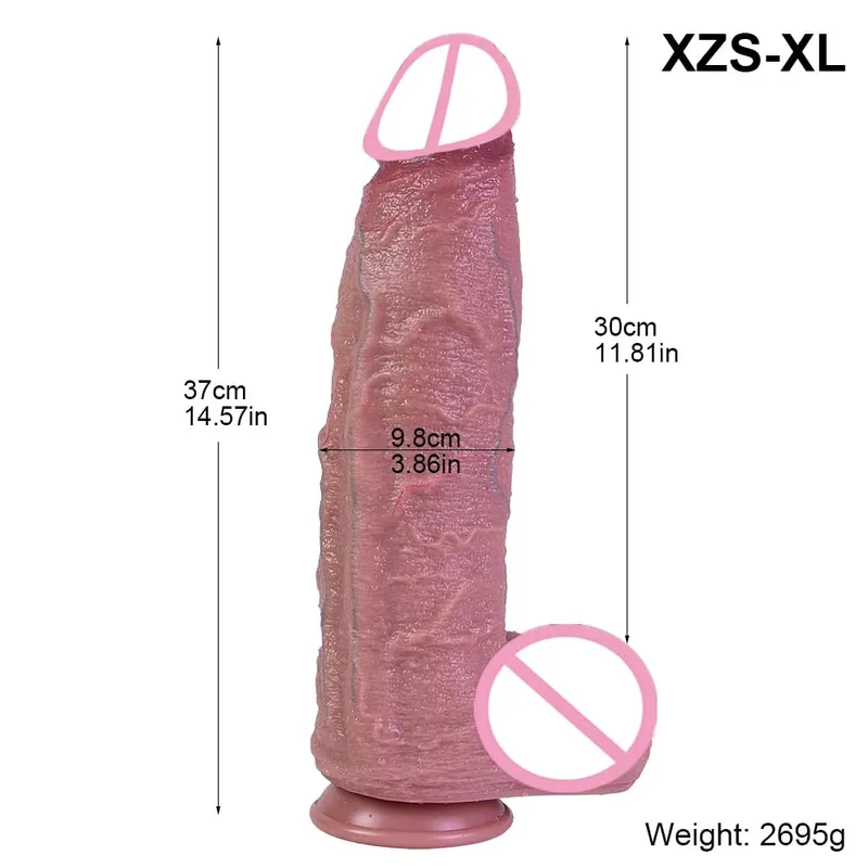 9.8cm Diam New Models Realistic Dildo Soft Silicone Penis with Suction Cup Lifelike Sex Toys for Women Vaginal Anal Masturbation