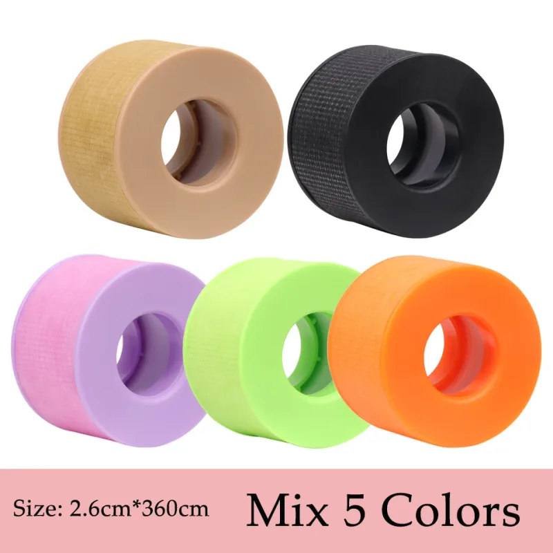 5/10Rolls Silicone Gel Tape for Lash Extensions Non-Woven Breathable Sensitive‑Skin Under‑Eye Patch Lash Tape Makeup Tool Supply