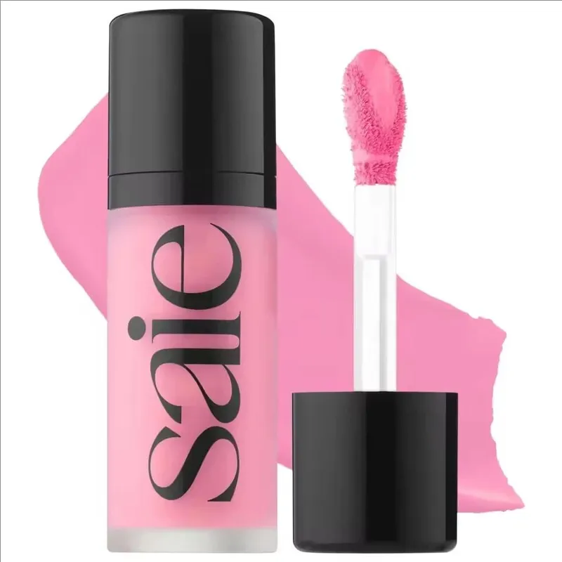 Saie 4-Colors Liquid Blush CHILLY SPICY Highlighter Sunglow Contouring Shimmer Powder Γρήγορη ξήρανση, μη κολλώδης φυσική υφή