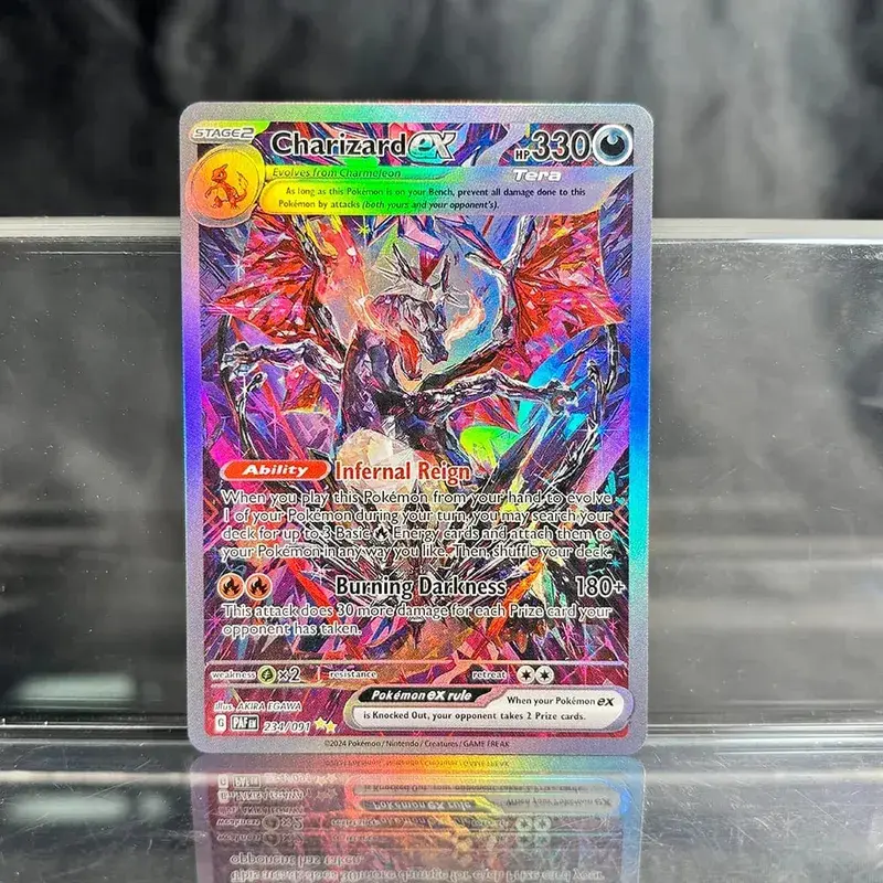 Foil PKM Single Cards Pikachu Charizard EX Bubble Mew Game Rare Collection Κάρτες PTCG Rainbow Proxy — image 24