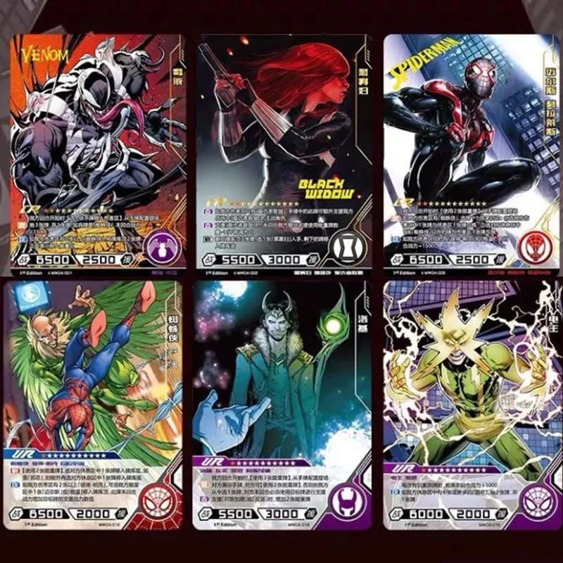 Tunay na Card Heroes Duel Card Competitive Version Iron Man Thor Captain CR America Collection Card Mga Laruan — image 5