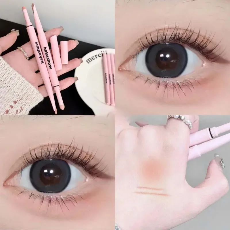 Dual End Glitter Matte Aegyosal Pen Brightening Highlight & Shadow Stick szemsmink fekvő selyemhernyó szemceruza gél ceruza 애교살 펜 — image 22