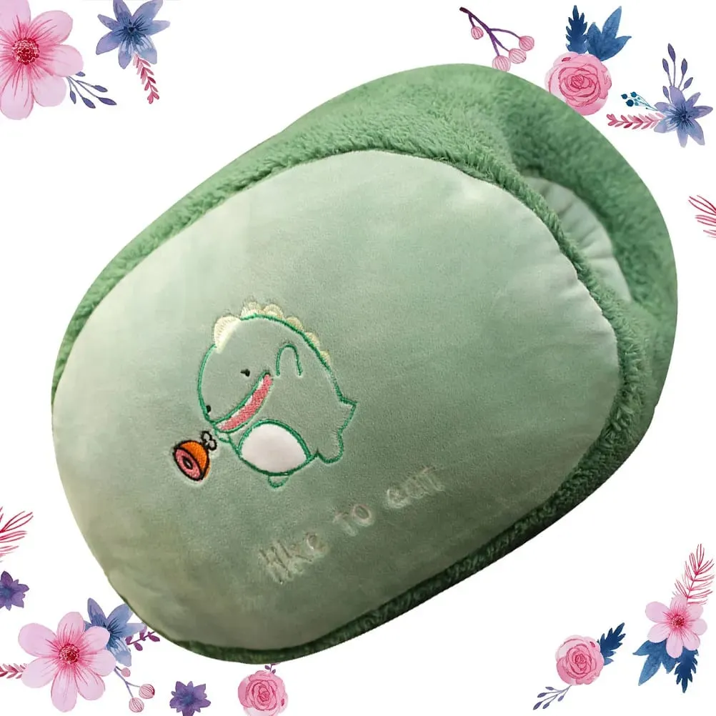 Dinosaur Cartoon Hand Warmer Μαξιλάρι Μαλακό ζεστό μαξιλάρι για καναπέ-κρεβάτι Γραφείο αυτοκινήτου που δεν παραμορφώνεται εύκολα Τέλειο χειμωνιάτικο δώρο