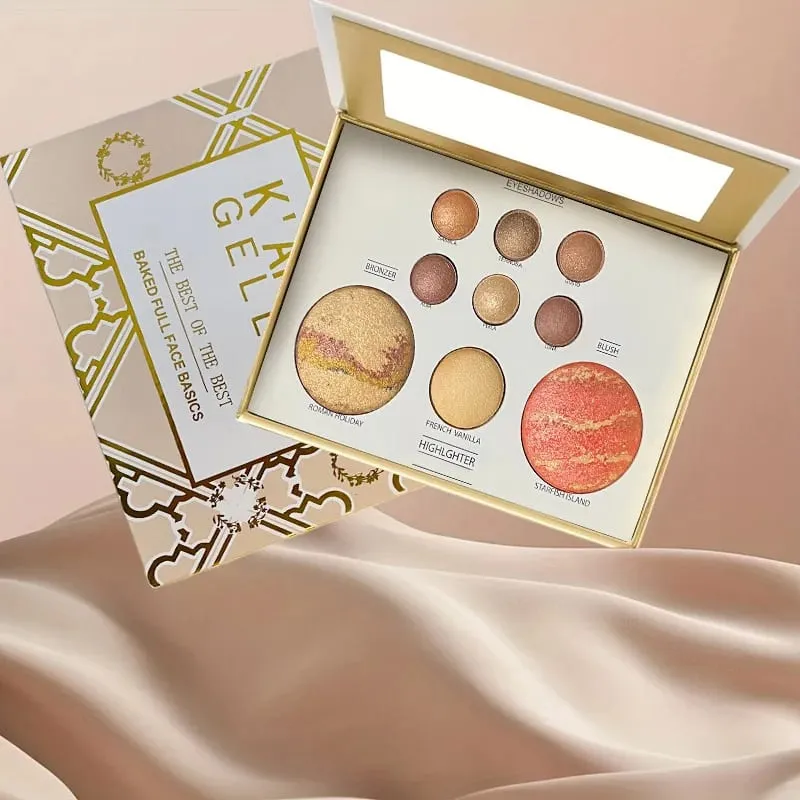 Tuscan Dreams Holiday Baked Starter Kit (4PC)-- Full Face Makeup Palette Foundation with Limited Edition Brushes — image 5