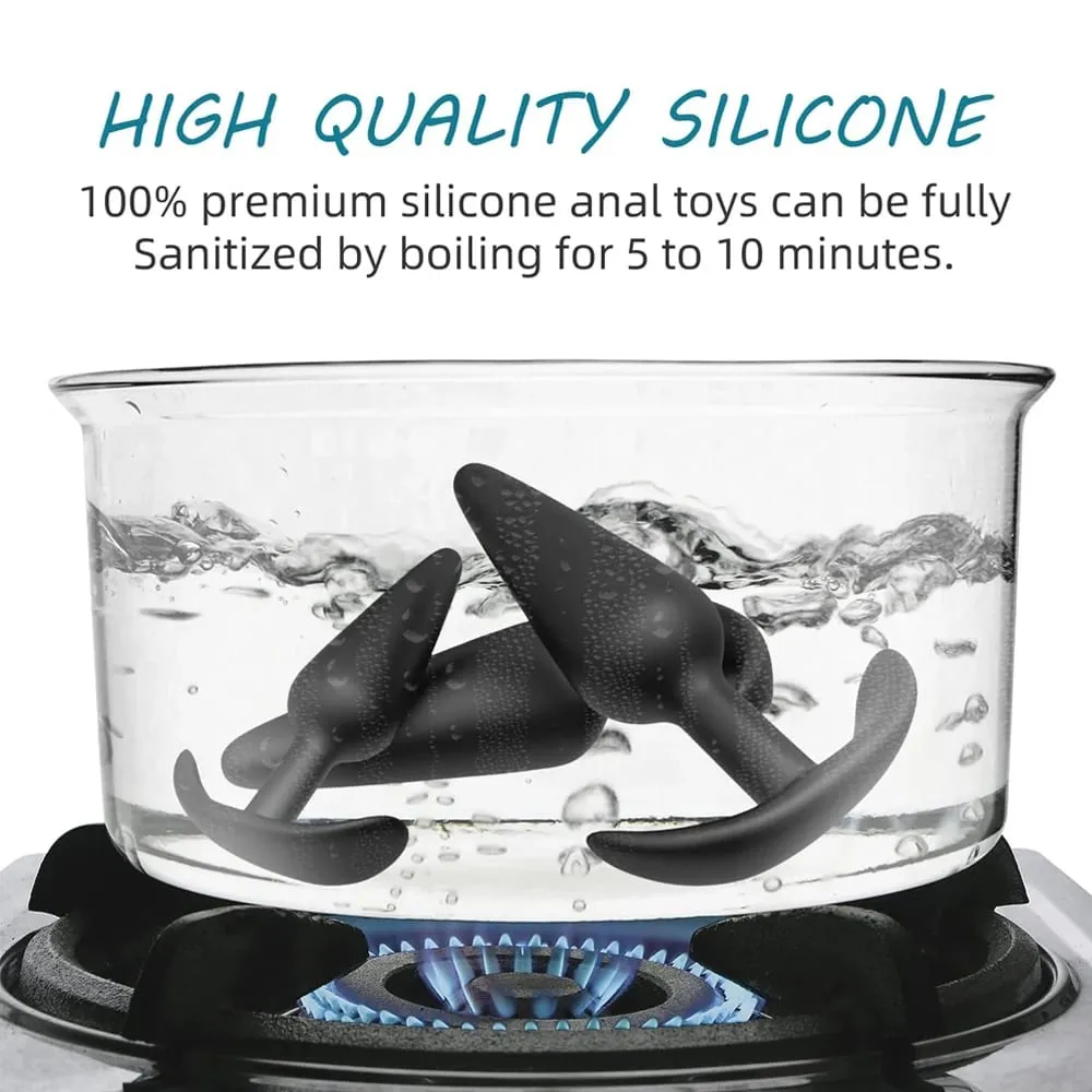 T Shape אנאלי תקע 3 גדלים רך סיליקון Butt Plug Stimulator אנאלי צעצועי מין לעיסוי ערמונית דילדו לנשים גברים צעצועי מין למבוגרים