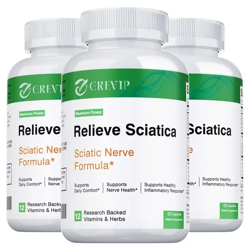 Sciatic Nerve Health Support - Relieve Joint Pain Hip Leg and Lower Back Discomfort and Improves Nervous System Health