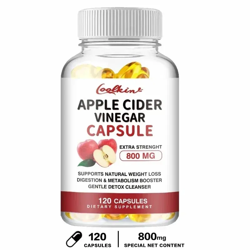 Apple Cider Vinegar Capsules - Fat Burning Appetite Suppressant Weight Management DetoxSupplements