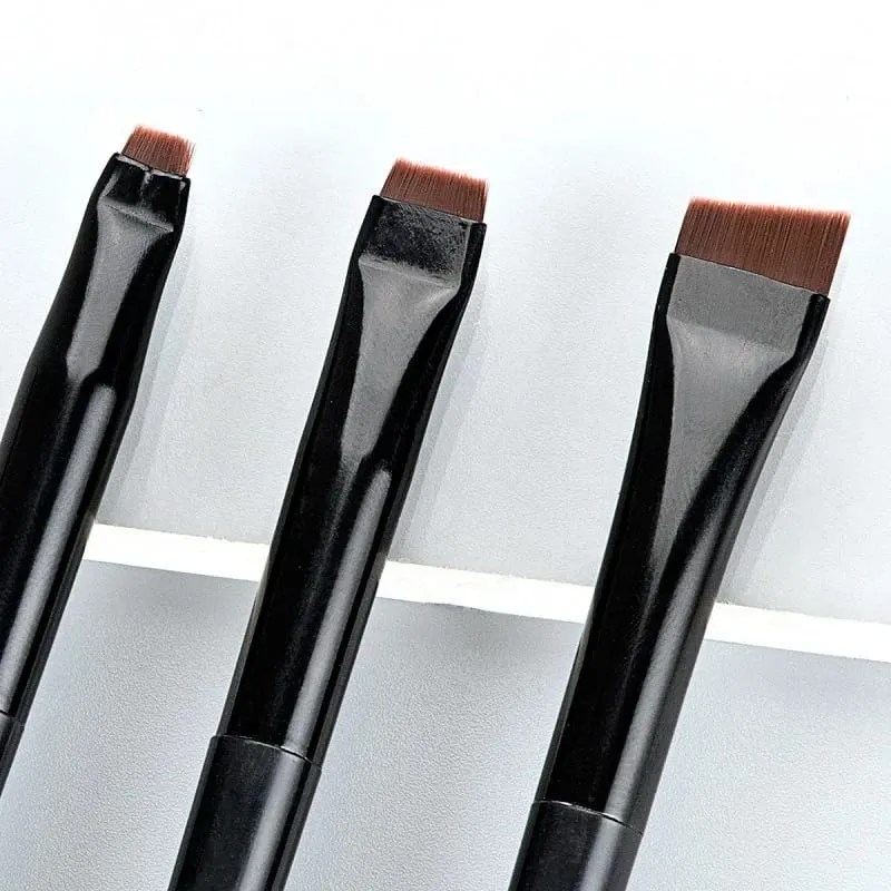Blade Eyeliner Brush Brush Brush Portable Flat Fine Eye Liner Brow Contour Brushes Makeup Tool Cosmetic Beauty Makeup Tool 3 τμχ/σετ