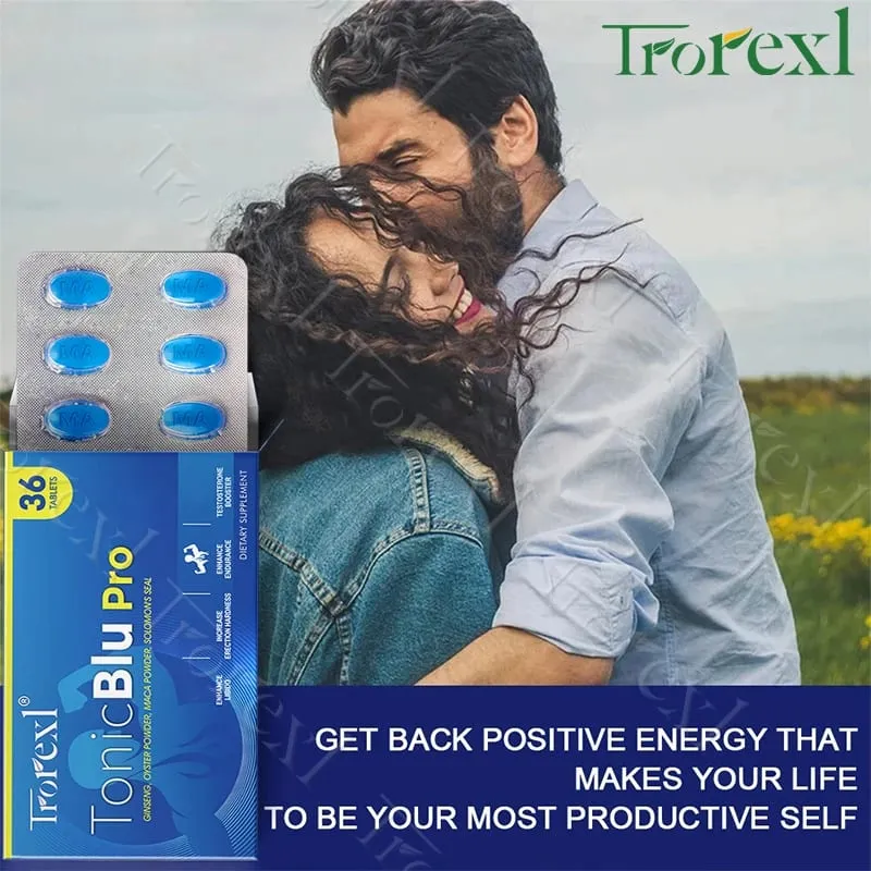Blue Pill with Oyster Ginseng Maximum Growth Staying Power Male Supplements