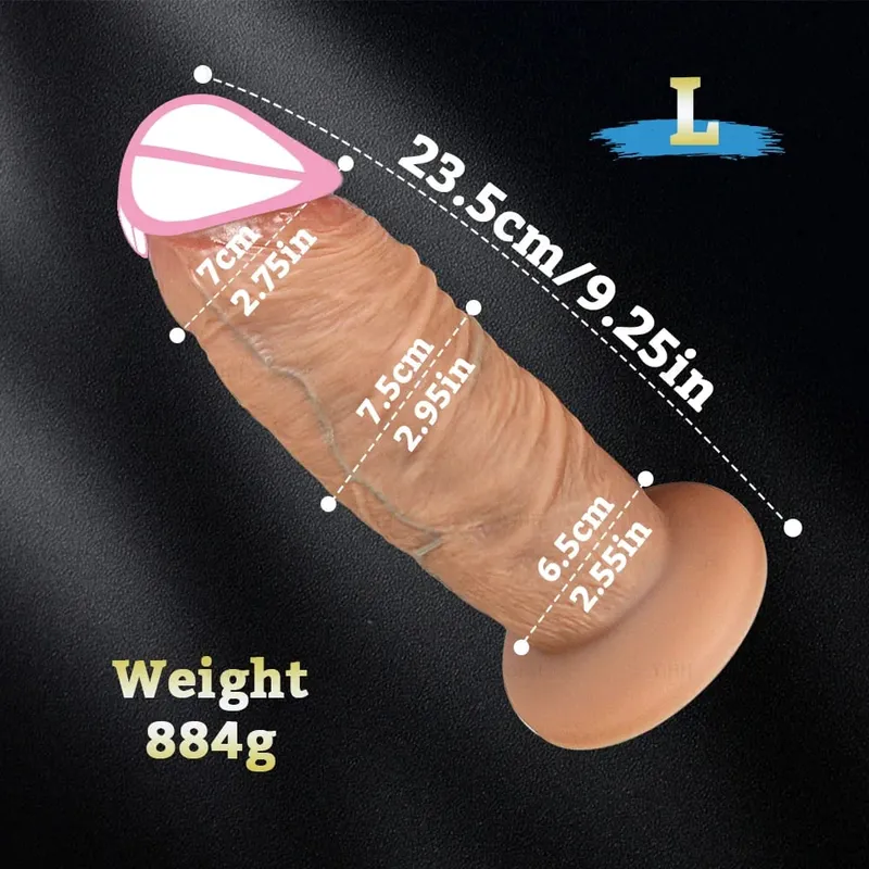 Long Penis Big Dick Super Realistic Thick Dildos Silicone Anal Dildo Vaginal Expander Adult Sex Toy Female Masturbation Buttplug