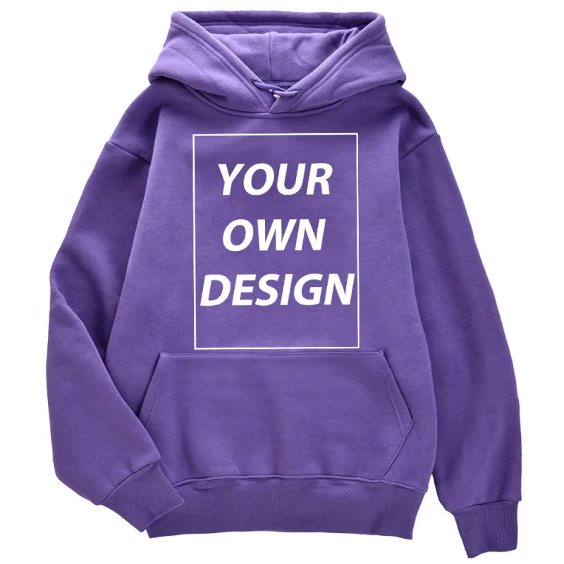 ที่กำหนดเอง DIY พิมพ์ผู้ชายผู้หญิงฤดูใบไม้ร่วงฤดูหนาว Hoodies Casual CLASSIC Pullovers ง่าย Comfy Streetwear นุ่มกีฬาเสื้อผ้า