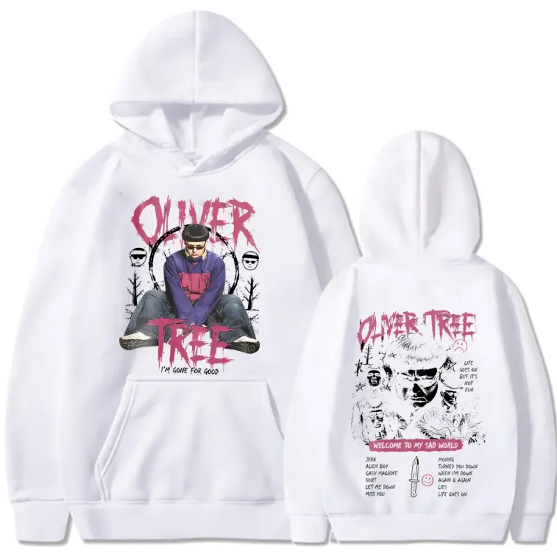 Oliver Tree Hoodies A vida continua 1993-2026 fãs presente pullovers roupas masculinas moda hip hop oversized casual moletom com capuz