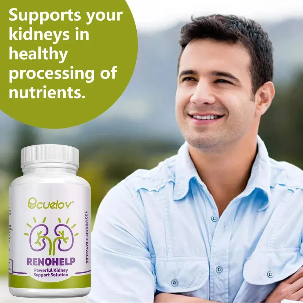Natural Kidney Support Supplement - Supports Kidney Health and Cleanse Repairs Damage & Normal Function 120 Capsules