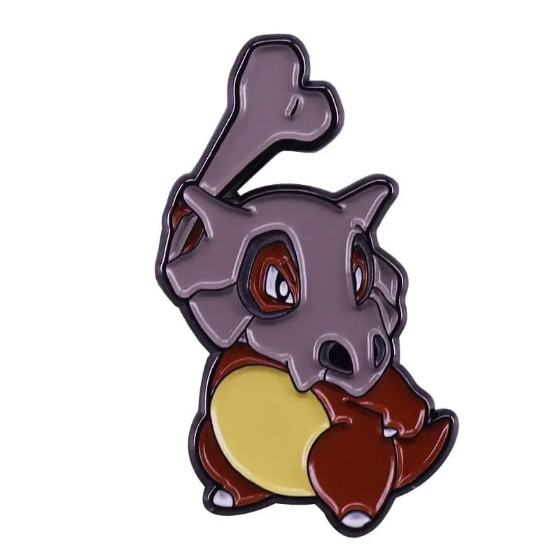 Anime Pokemon Charmander Men Chân Thu Thập Kawaii Khủng Long Kim Loại Hoạt Hình Thổ Cẩm Ba Lô Mũ Túi Cổ Ve Áo Huy Hiệu