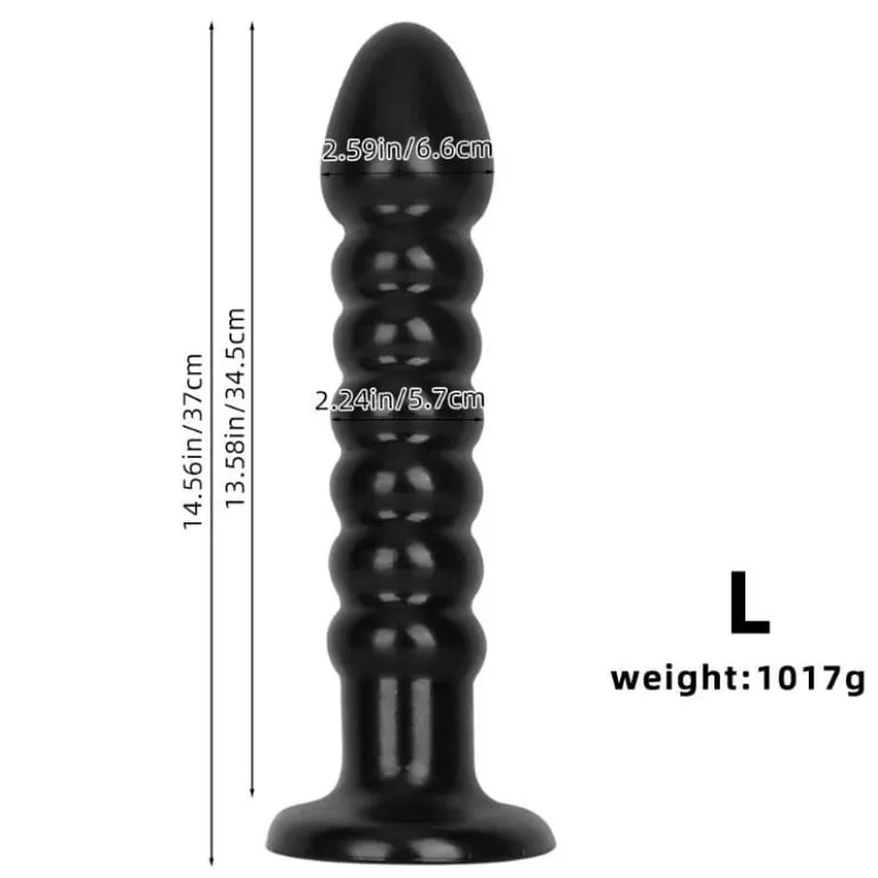 Consoladores con tapón Anal enorme estimulan el ano, la vagina, tapón Anal, pene grande, masaje de próstata, dilatador Anal con ventosa, Juguetes sexuales, masturbador 18