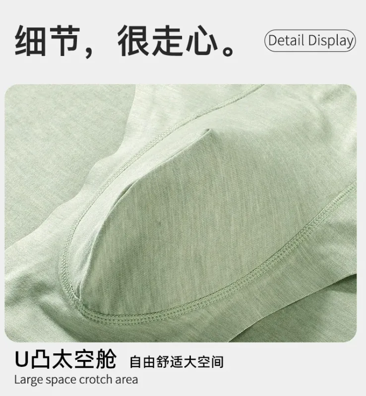 Men Sexy Briefs Bamboo Fiber Underwear Bulge Pouch Underpants 10A Antibacterial Breathable Sports Panties Soft Knickers Shorts