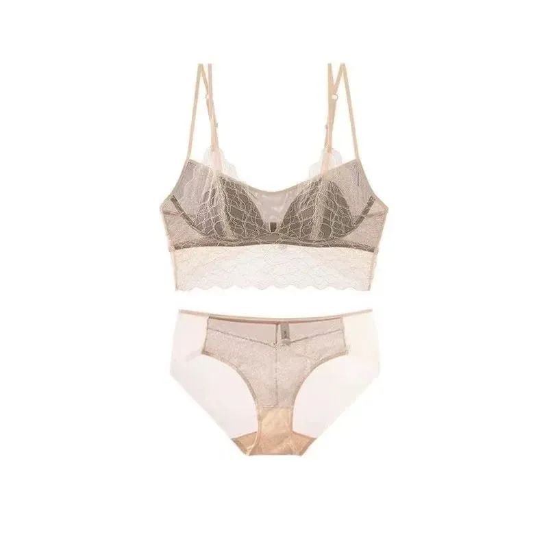 Sexy Lace Bralette No Underwire | Γαλλικό Triangle Cup σουτιέν | Καλοκαιρινό λεπτό αναπνεύσιμο για γυναίκες | Εσώρουχα αδυνατίσματος με λουράκια στην πλάτη — image 12